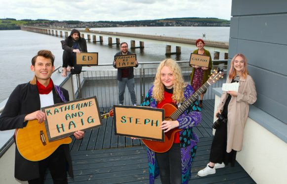 The collective's first session was staged on the rooftop of the One Building in Dundee.