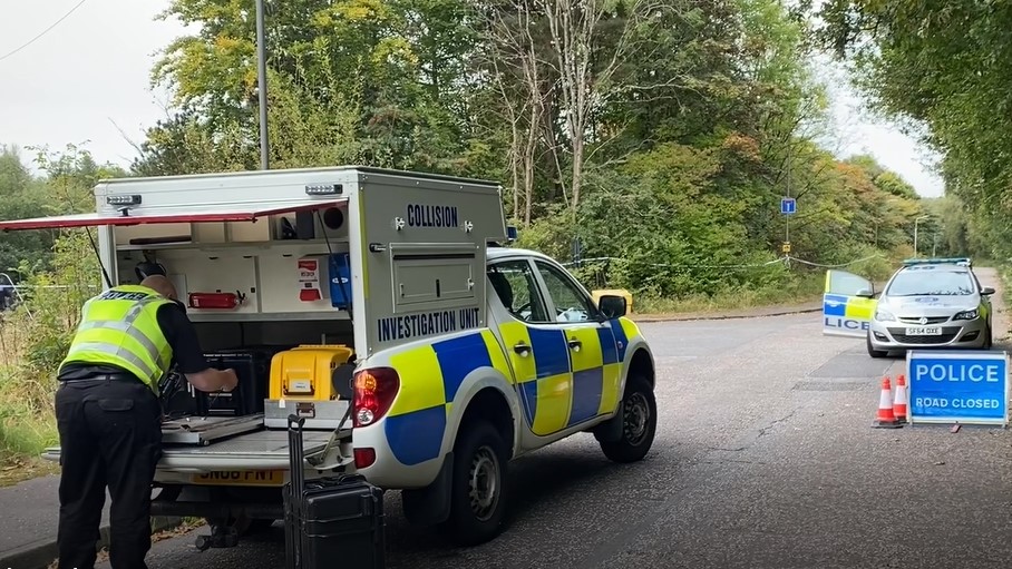 Human remains were found at the Whitehill Industrial Estate shortly after 5pm on Sunday, September 27 2020.