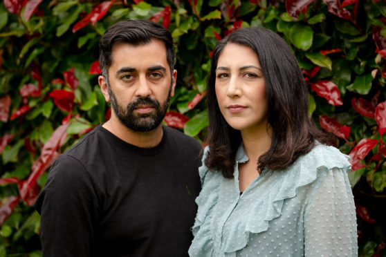 Humza Yousaf and Nadia El-Nakla