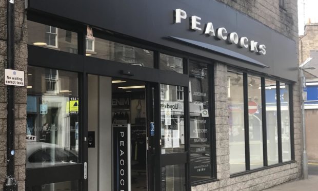 Peacocks store in Castle Street, Forfar has already closed.
