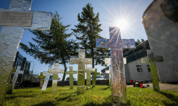 An Addaction ceremony paying tribute to those who died from drug overdoses in Dundee in 2018.