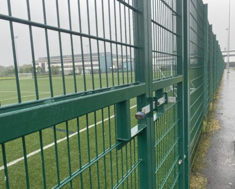 Outdoor facilities at Loch Leven Community Campus remain locked. Picture: Heartland Media and PR.