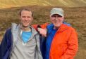 New Minister Tim Mineard and Church of Scotland Moderator the Rev. Dr Martin Fair during one of their hillwalking outings.