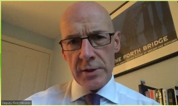 John Swinney took part in an Q&A with the National Parent Forum of Scotland.