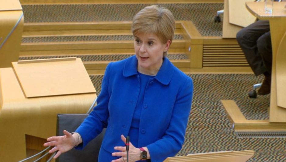 Nicola Sturgeon announces new Covid restrictions.