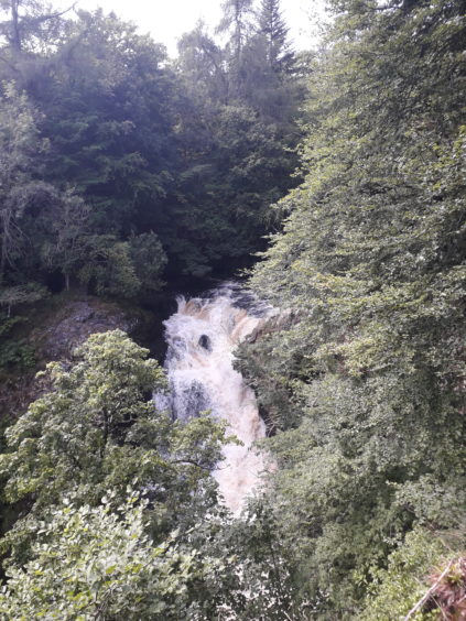 Reekie Linn waterfall.
