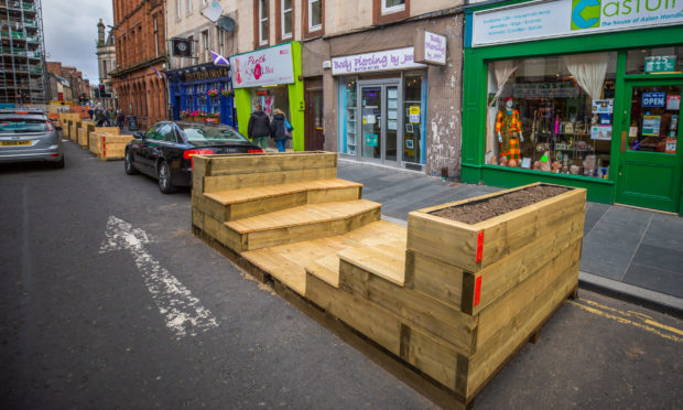 Traders are concerned the controversial parklets plan could be expanded.