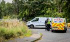 Police investigators and forensics experts spen over a week at Whitehill Road in Glenrothes where the human remains were found.