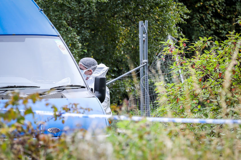 Police at Whitehall Industrial Estate, Glenrothes