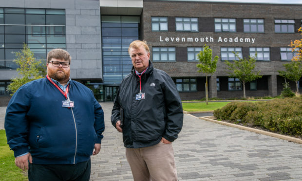 Mr Davidson, right, with Labour councillor Ryan Smart.