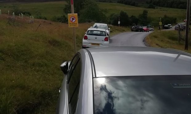 The road to Schiehallion has been bottlenecked most weekends this summer.