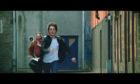 Actor Conor Berry, who plays rock promoter Dave McLean, in a chase scene from Schemers.