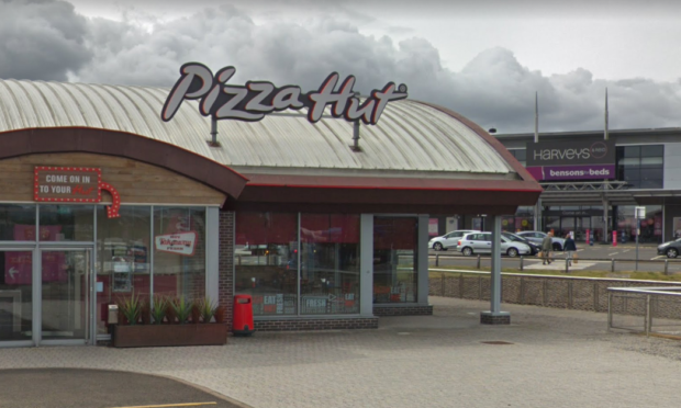 Pizza Hut at Kingsway West Retail Park in Dundee.