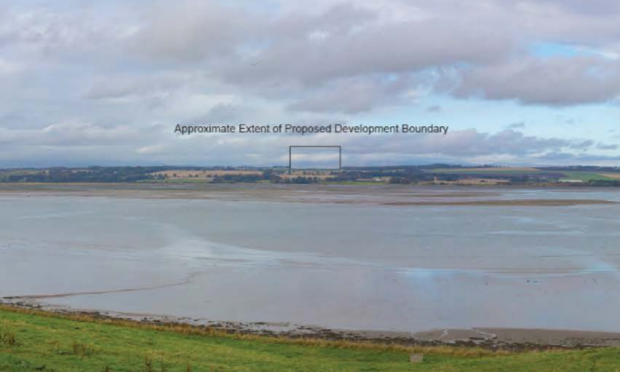 The solar farm would sit north of Montrose Basin.