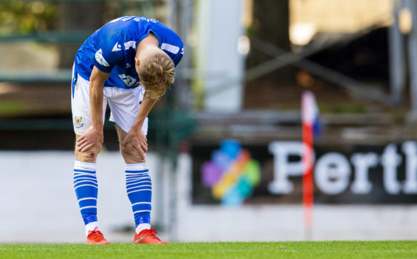 St Johnstone's Ali McCann at full-time.