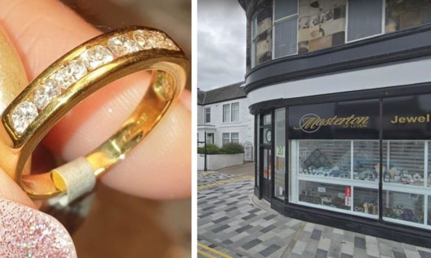 The diamond ring was stolen from G Masterton Jewellers.