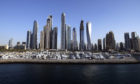 Skyscrapers at the Dubai Marina