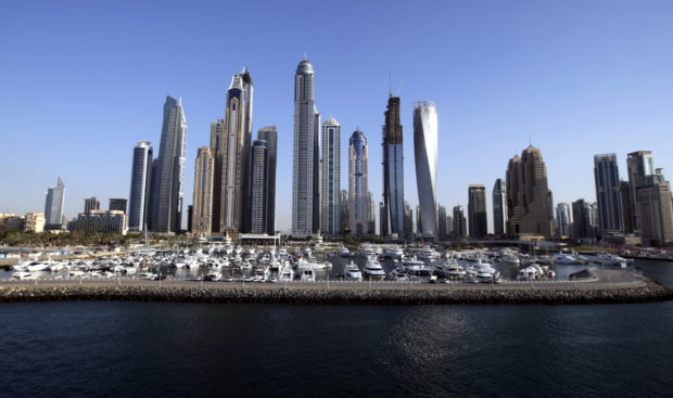 Skyscrapers at the Dubai Marina