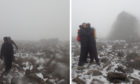 Walkers were hit by wintry conditions on Ben Nevis at the weekend.