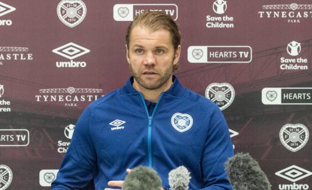 Hearts manager Robbie Neilson.