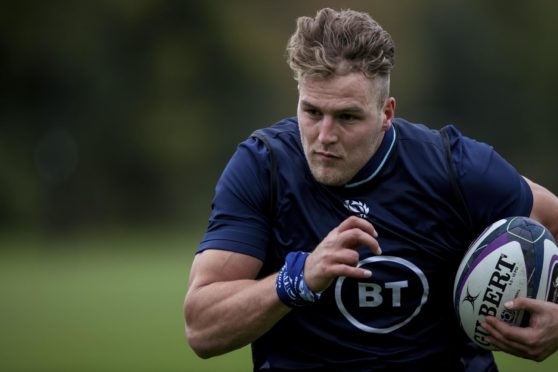 Duhan van der Merwe will make his Scotland debut on Friday against Georgia.