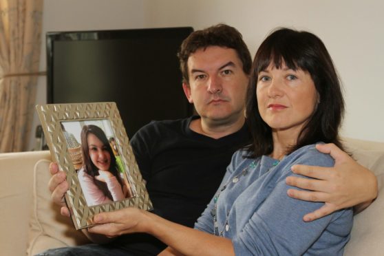 G Jennings pic, craig Moss and Ruth Parkinson , daughter Sophie commited suicide.