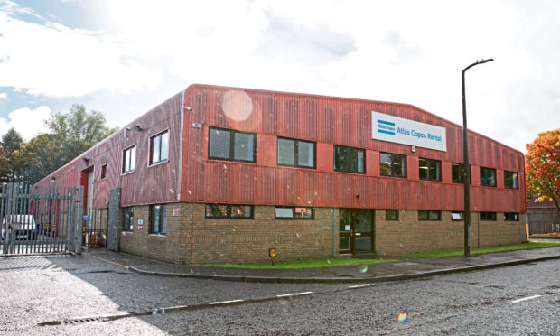The Atlas Copco base in Dundee.