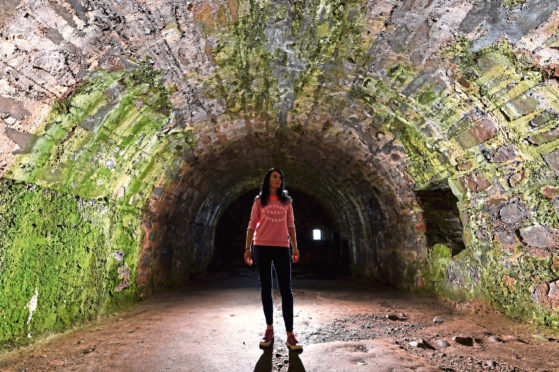 Gayle Ritchie visits spooky Dunnottar Castle and tours the eerie dungeons, hallways and ruins.