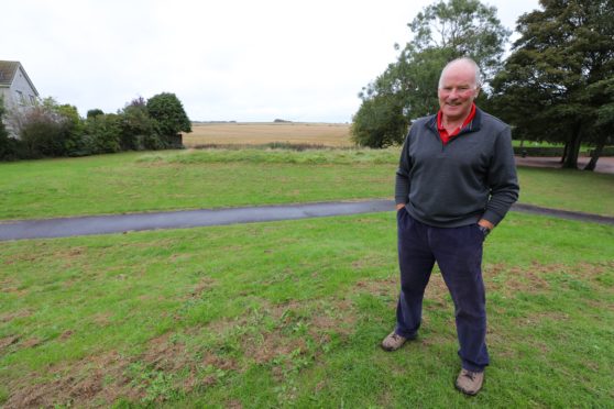 David Jerdan - Chairman of Crail Community Council, at Bow Butts Park in Crail today.