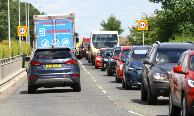 The first phase of works led to long tailbacks.