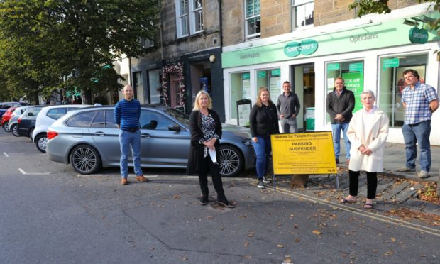 Business-owners on South Street, St Andrews.