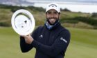 Spain's Adrian Otaegui poses with the trophy after winning The Scottish Championship at Fairmont St Andrews.