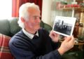 John Sibbit, now 78, with a photograph of the truck he drove to Aberfan.
