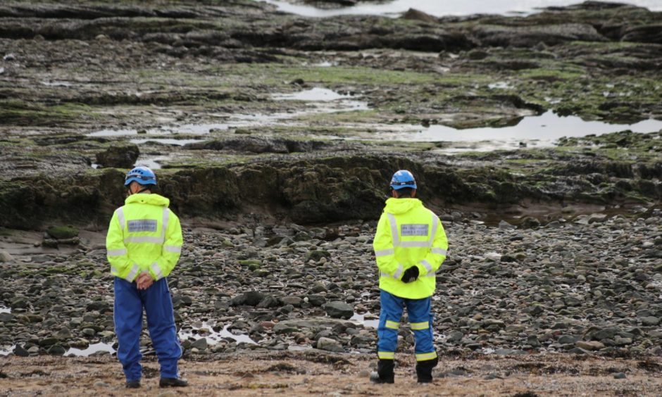 Carnoustie Beach has been closed off.