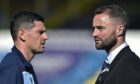 Dundee's Graham Dorrans (L) and manager James McPake were team-mates at Livingston.