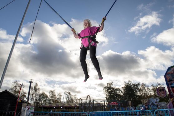 Jan Smith at M&D Theme Park, Motherwell.