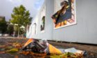 The Black Lives Matter public art exhibition in Slessor Gardens has been vandalised.