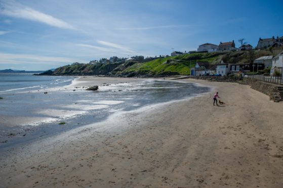 Kinghorn Beach in all its glory.