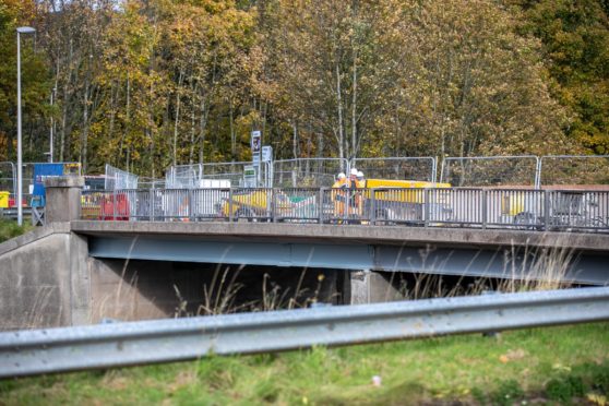 Work on the A90 Overpass
