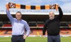 Dundee United boss Micky Mellon alongside sporting director Tony Asghar.