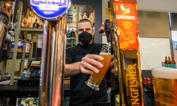 Colin poured the final drinks for a fortnight during last orders at The Bunker on Friday.