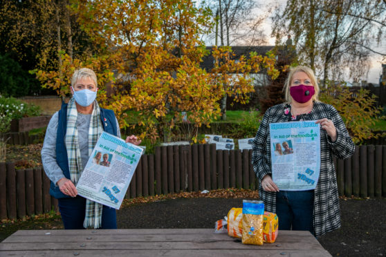 Councillors Rosemary Liewald and Lea McLelland who are about to undertaken the £7 a week food challenge in aid of Benarty Foodbank