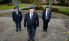 Cllr Mick Green (Centre), with Davie Archibald (right) and Ron Smith from the Glenrothes branch of the British Legion where the ceremony will now take place.