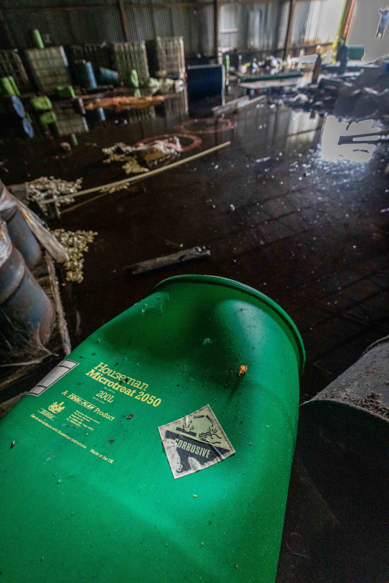 Probe as scores of hazardous chemical containers dumped at former Fife