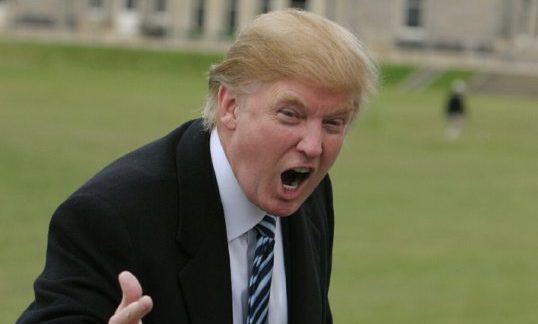 Donald Trump at the Old Course in 2006.