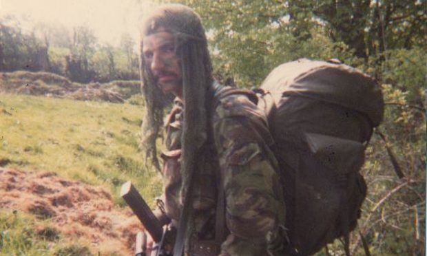 Robin Horsfall on patrol in South Armagh in 1978.