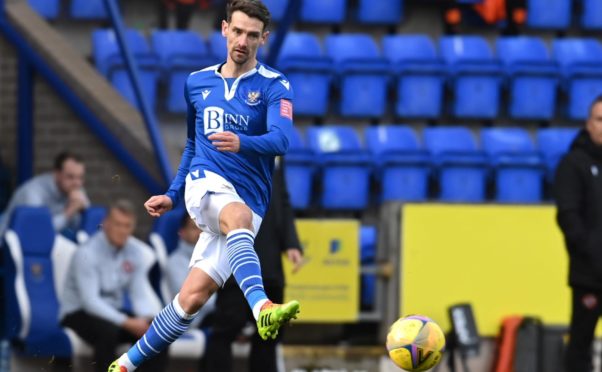 Craig Bryson in action for St Johnstone against Dundee United.