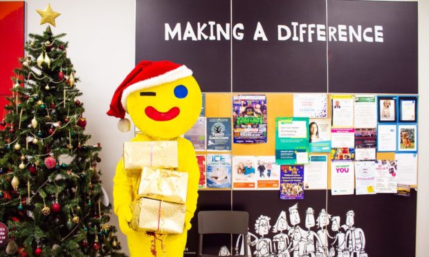 Fife Gingerbread mascot Gingey kicks off the campaign.