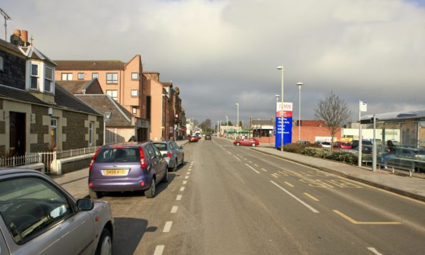 Monifieth High Street is a short distance from Broughty Ferry