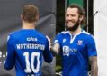 Stevie May celebrates his opening goal against Hamilton with David Wotherspoon.